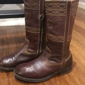 Western style Frye boots genuine leather